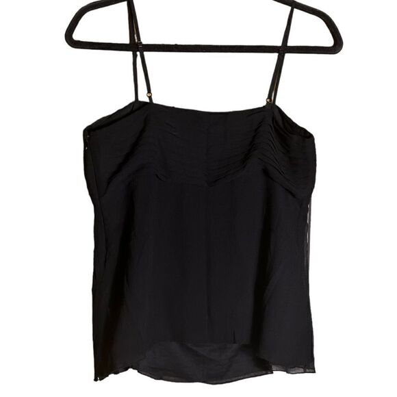Gap Black Silk Layered Spaghetti Strap Top Size Small ▪️ - Picture 3 of 9